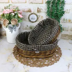 سبد نون و سبزی حصیری بیضی (2تایی) - کلبه هنر