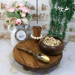 قاشق آجیل دسته چوبی 00034 - کلبه هنر