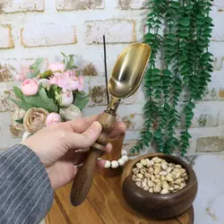 قاشق آجیل دسته چوبی 00034 - کلبه هنر