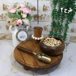 قاشق آجیل دسته چوبی 00034 - کلبه هنر