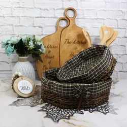 سبد نون و سبزی 8 ضلعی (2عددی) - کلبه هنر