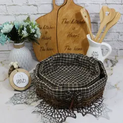 سبد نون و سبزی 8 ضلعی (2عددی) - کلبه هنر