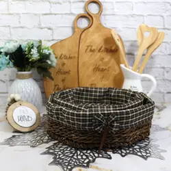 سبد نون و سبزی 8 ضلعی (2عددی) - کلبه هنر