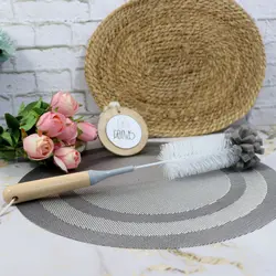 فرچه بطری شور دسته چوبی - کلبه هنر