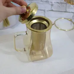 قوری پیرکس هلالی شامپاینی - کلبه هنر