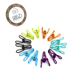 گیره لباس فلزی الوان رنگی - کلبه هنر