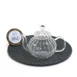 قوری پیرکس کدو 600ml - کلبه هنر