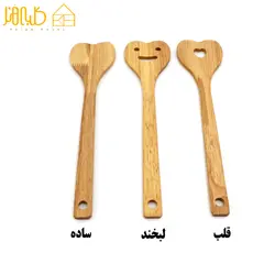 قاشق چوبی کلاسیک مدل قلب - کلبه هنر