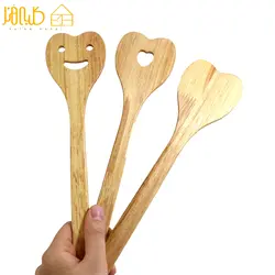 قاشق چوبی کلاسیک مدل قلب - کلبه هنر