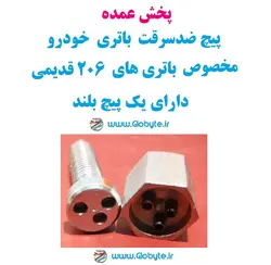 پخش عمده پیچ ضدسرقت باتری خودرو مخصوص باتری ۲۰۶ های قدیمی دارای یک پیچ بلند پک 50 بسته ای