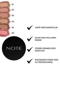 رژگونه  آرایشی بهداشتی نوت Note Cosmetics اورجینال BLSH BAKED