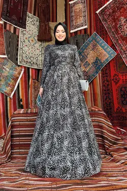 لباس بلند – لباس مجلسی زنانه بیم مد Bym Fashion اورجینال 4084