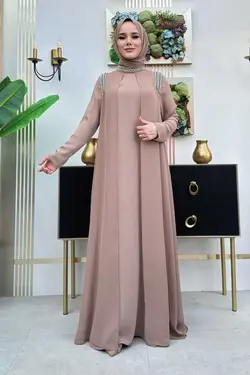 لباس بلند – لباس مجلسی زنانه بیم مد Bym Fashion اورجینال 3876