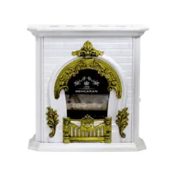 بخاری گازی بهکاران مدل شومینه گارد دار طرح پرنس کد T-28000 - نسیم شاپ