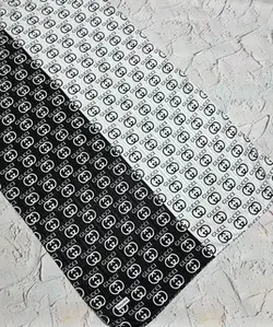 شال نخی برند گوچی دو رنگ سفید و مشکی کد SD191