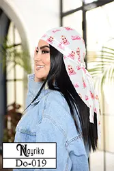 دورگ (سر بند) نخی سفید باربی صورتی کد Do-019 - فروشگاه نایریکا