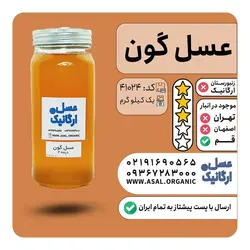 عسل گون یک کیلویی سه ستاره بست هانی  (مناسب مصرف روزانه_رس گیری شده  )