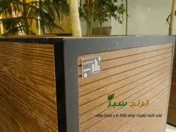 فلاور باکس چوب پلاست مدل درسا