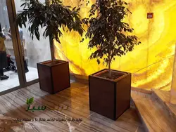 فلاور باکس چوب پلاست مدل درسا