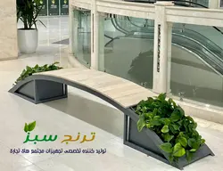 نیمکت با فلاور باکس کد 046