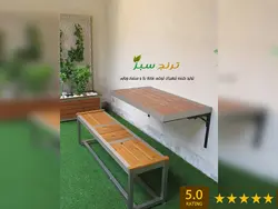 میز تاشو دیواری تراس مدل پاتر