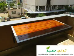 میز تاشو دیواری تراس مدل پاتر