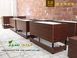 فلاور باکس چوب پلاست مدل پامچال