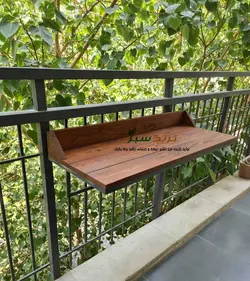 مشخصات و قیمت خرید میز بالکن تاشو لبه دار برای نرده تراس