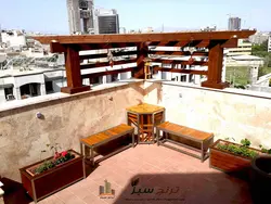 نیمکت باغی آلومینیومی مدل پایا