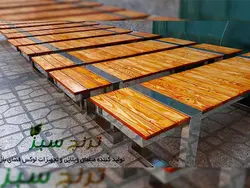 نیمکت چوب و فلز کد 235