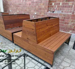 بررسی مشخصات و قیمت خرید نیمکت دو طرفه رستورانی با فلاور باکس