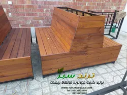 بررسی مشخصات و قیمت خرید نیمکت دو طرفه رستورانی با فلاور باکس