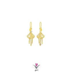 گوشواره طلا زنانه تراش هندی | حقانی