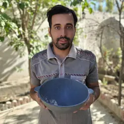 قازن چدن خالص بدون روکش شیمیایی 40 لیتری (چدن روسی پاتیل غازن قابلمه دیگ چدنی)