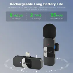 میکروفون بی سیم بویا BOYA BY-V2 | بویا ایران