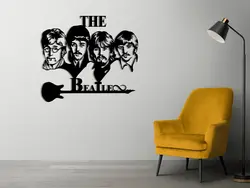 تابلو فلزی دیواری گروه موسیقی Beatles