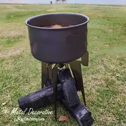 منقل چهارپایه تاشو دوتکه سفری
