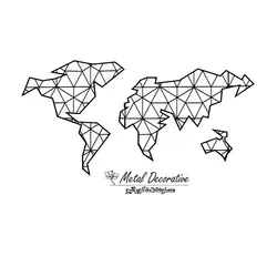 تابلو دیواری نقشه جهان