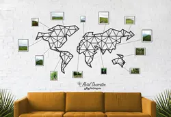 تابلو دیواری نقشه جهان