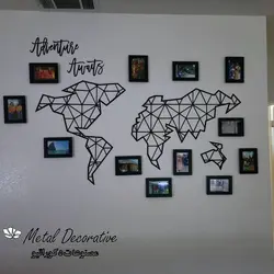 تابلو دیواری نقشه جهان