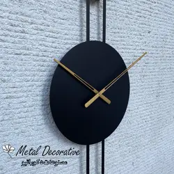 ساعت دیواری فلزی طرح جدید مینیمال بلند