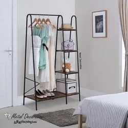 رگال آویز لباس فلزی مشکی