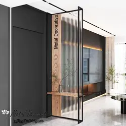 پارتیشن چوب و فلز مدرن