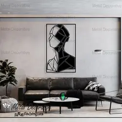 تابلو فلزی دکوراتیو مرد در سایه