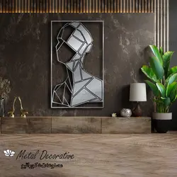 تابلو فلزی دکوراتیو مرد در سایه
