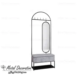 جالباسی و جاکفشی دارای باکس مبله و آینه