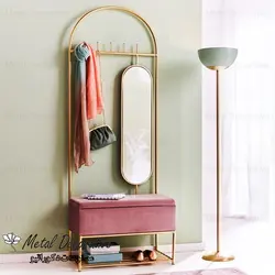 جالباسی و جاکفشی دارای باکس مبله و آینه