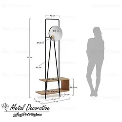 جالباسی و جاکفشی دارای باکس ام دی اف و آینه