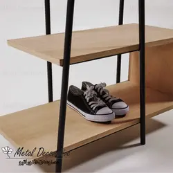 جالباسی و جاکفشی دارای باکس ام دی اف و آینه