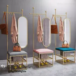 جالباسی و آویز روسری فانتزی شیک با آینه